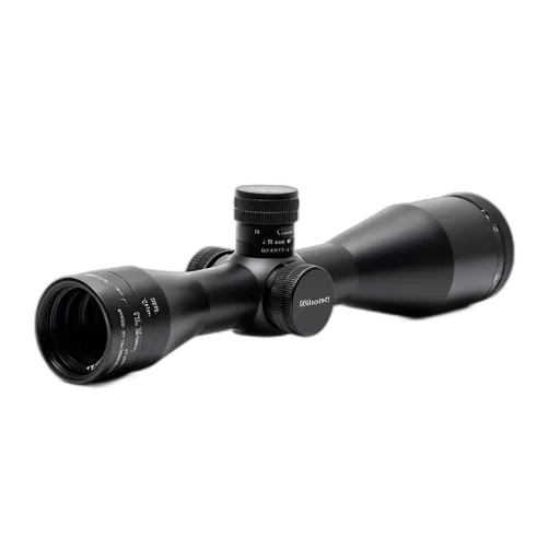 weapon, black, telescopic, rifle, scope, silver, ring, lens transparent PNG cut-out