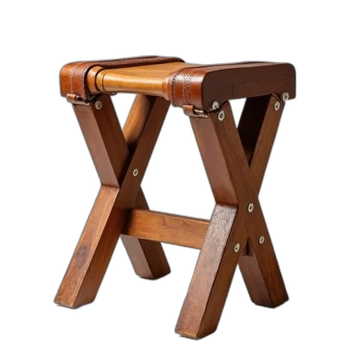 furniture, weapon, staff, 3d render, photorealistic, brown, stool, wooden transparent PNG cut-out