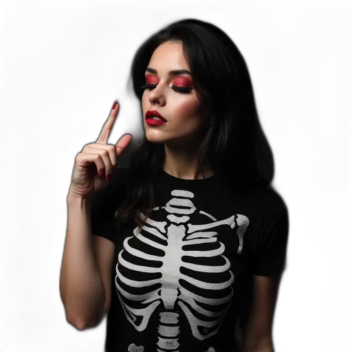 dress, jewelry, jacket, face transparent PNG cut-out