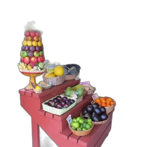 food, furniture, staff, jewelry, 3d render, concept art, photorealistic, colorful transparent PNG cut-out