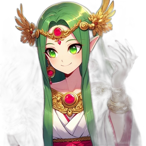 crown, staff, dragon, mask, fantasy art, pixel art, concept art, anime transparent PNG cut-out