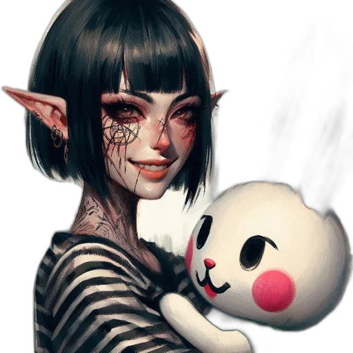 mask, creature, face, fantasy art, concept art, photorealistic, watercolor, dark transparent PNG cut-out