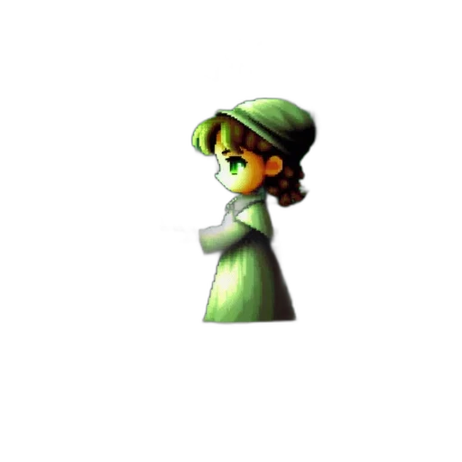 staff, hat, dress, crown, pixel art, 3d render, concept art, photorealistic transparent PNG cut-out