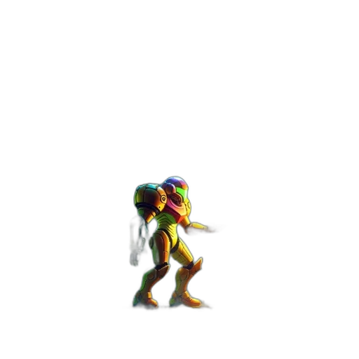 robot, creature, animal, mask, 3d render, pixel art, vaporwave, concept art transparent PNG cut-out