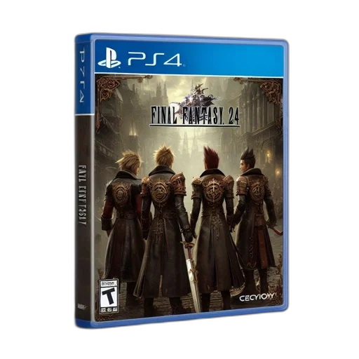 concept art, mock-up, final, fantasy, ps4, game, case, features transparent PNG cut-out