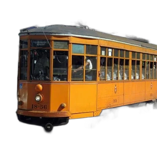 car, animal, photorealistic, 3d render, concept art, yellow, trolley, number transparent PNG cut-out