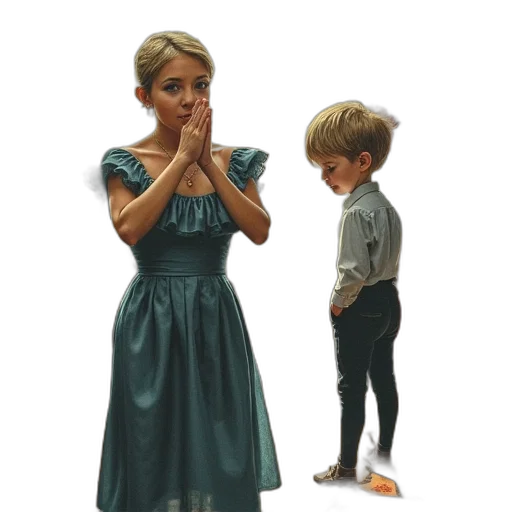 dress, face, concept art, oil painting, photorealistic, 3d render, forest, city street transparent PNG cut-out