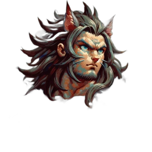 face, mask, dragon, staff, fantasy art, concept art, pixel art, photorealistic transparent PNG cut-out