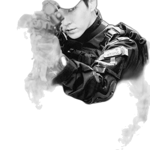 weapon, jacket, dragon, photorealistic, pencil sketch, comic book art, concept art, fire transparent PNG cut-out