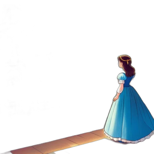 dress, crown, sword, hair, concept art, watercolor, 3d render, photorealistic transparent PNG cut-out