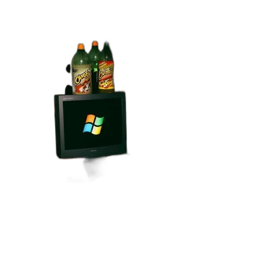 bottle, robot, food, weapon, 3d render, pixel art, cyberpunk, photorealistic transparent PNG cut-out