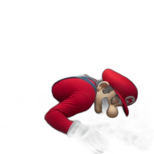 creature, animal, robot, mask, 3d render, concept art, mario, super transparent PNG cut-out