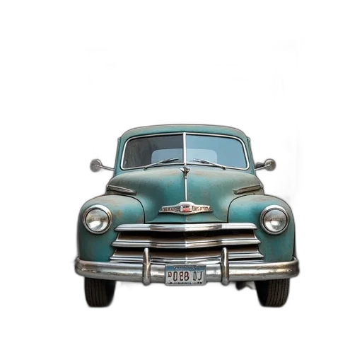 car, 3d render, photorealistic, older transparent PNG cut-out