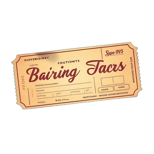 vintage, boarding, pass, ticket, invitation, design, event, vector transparent PNG cut-out