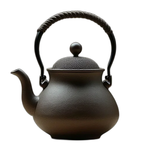 staff, photorealistic, 3d render, tea, pot, handle, open, teapot transparent PNG cut-out