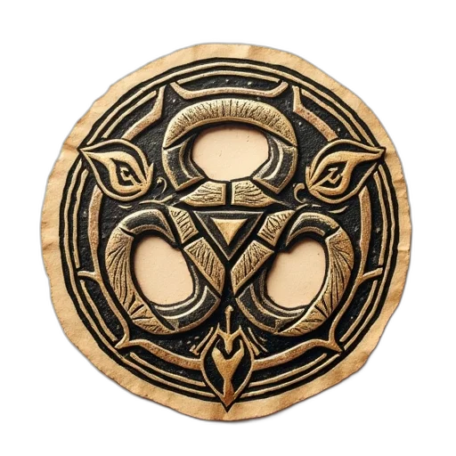 jewelry, mask, fantasy art, celtic transparent PNG cut-out