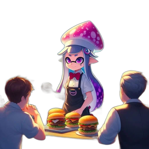 food, hat, dress, weapon, concept art, watercolor, anime, pixel art transparent PNG cut-out