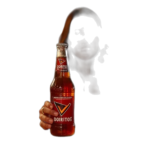 bottle, creature, dragon, hair transparent PNG cut-out