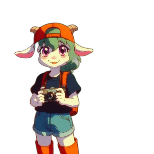staff, hat, creature, animal, pixel art, concept art, cartoon, 3d render transparent PNG cut-out