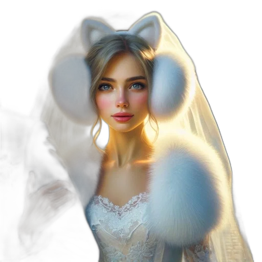 mask, face, dress, animal, photorealistic, fantasy art, concept art, 3d render transparent PNG cut-out