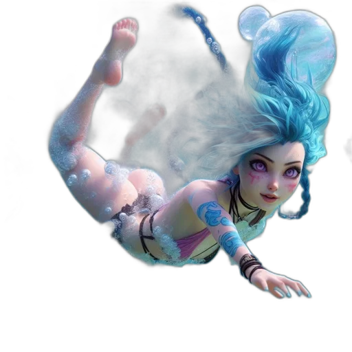 creature, dragon, concept art, fantasy art, comic book art, 3d render, underwater, outer space transparent PNG cut-out