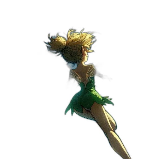 dress, hair, staff, concept art, fantasy art, 3d render, pixel art, underwater transparent PNG cut-out