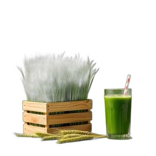 food, weapon, 3d render, photorealistic, green, crate, wheatgrass, juice transparent PNG cut-out