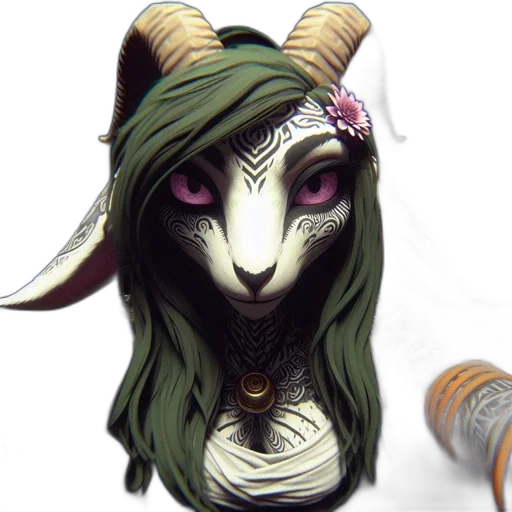 mask, staff, jewelry, creature, fantasy art, concept art, pixel art, 3d render transparent PNG cut-out