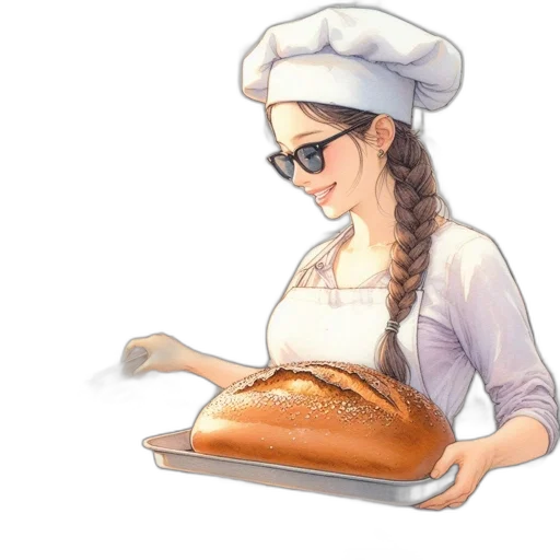 food, hat, staff, dress, photorealistic, cartoon, concept art, pixel art transparent PNG cut-out
