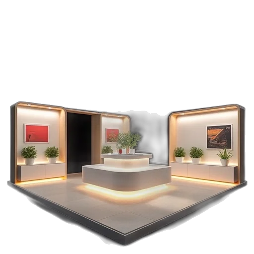 furniture, 3d render, concept art, photorealistic transparent PNG cut-out