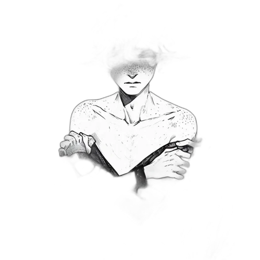 mask, face, jacket, robot, pencil sketch, photorealistic, pixel art, concept art transparent PNG cut-out