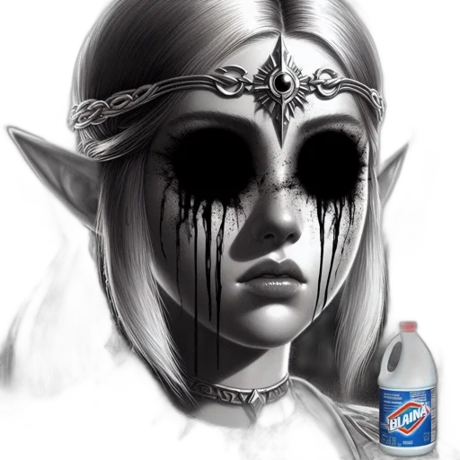 mask, bottle, face, creature, fantasy art, concept art, photorealistic, comic book art transparent PNG cut-out