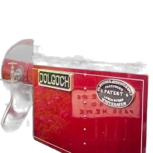 food, red, close-up, steam, locomotive, name, dolgoch, patent transparent PNG cut-out