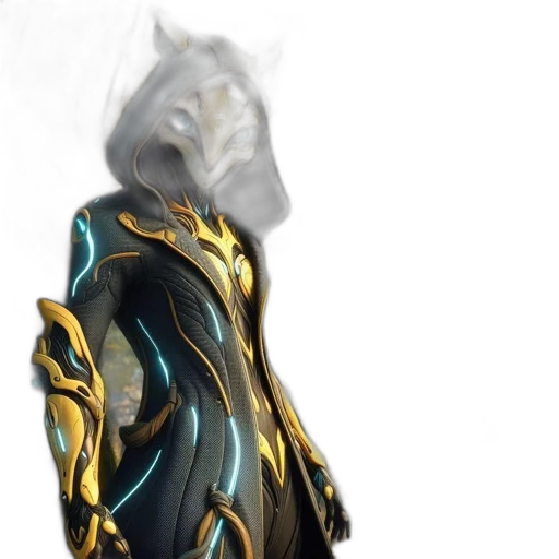 mask, dragon, robot, sword, concept art, fantasy art, 3d render, photorealistic transparent PNG cut-out