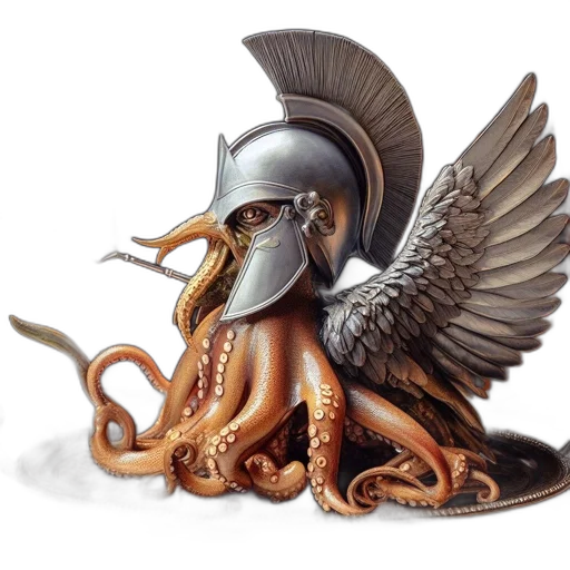dragon, creature, animal, concept art, fantasy art, photorealistic, 3d render, octopus transparent PNG cut-out