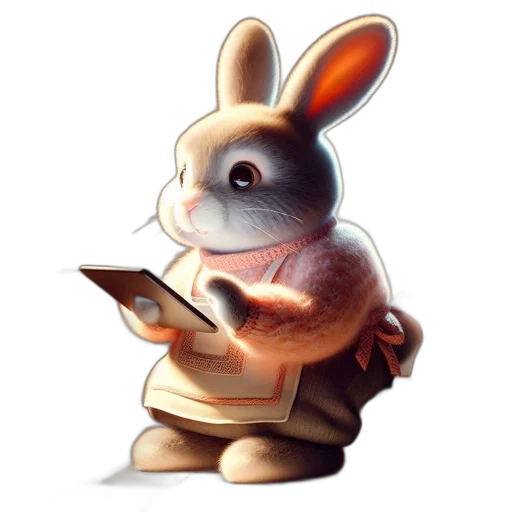 animal, staff, creature, concept art, 3d render, cartoon, photorealistic, cozy transparent PNG cut-out