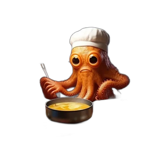 food, creature, animal, hat, concept art, pixel art, 3d render, photorealistic transparent PNG cut-out
