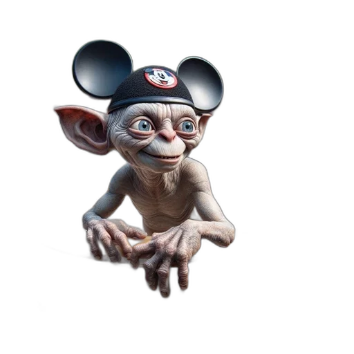 creature, mask, animal, staff, 3d render, concept art, photorealistic, cartoon transparent PNG cut-out