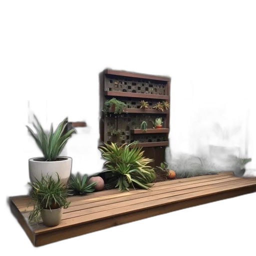 furniture, staff, 3d render, concept art, photorealistic, fog, rain, forest transparent PNG cut-out