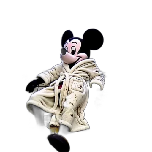 jacket, staff, robot, animal, 3d render, concept art, photorealistic, cartoon transparent PNG cut-out