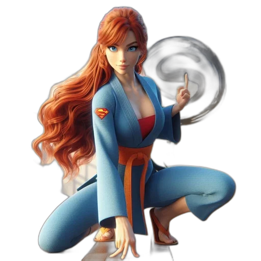 staff, concept art, fantasy art, comic book art, 3d render, fire, blue, female transparent PNG cut-out