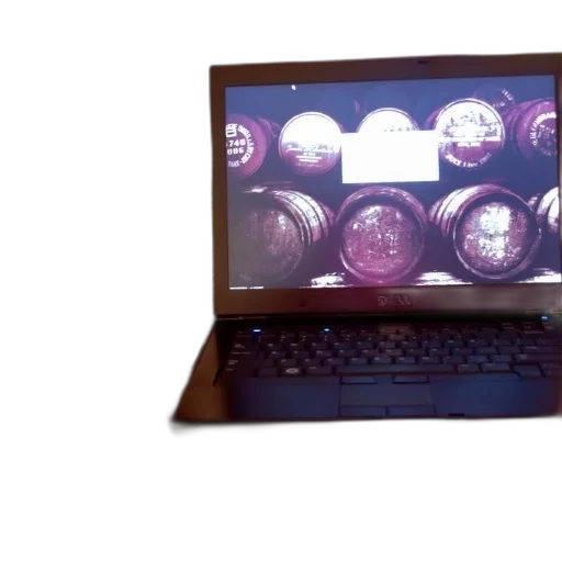 staff, 3d render, vaporwave, cyberpunk, outer space, laptop, displaying, barrels transparent PNG cut-out