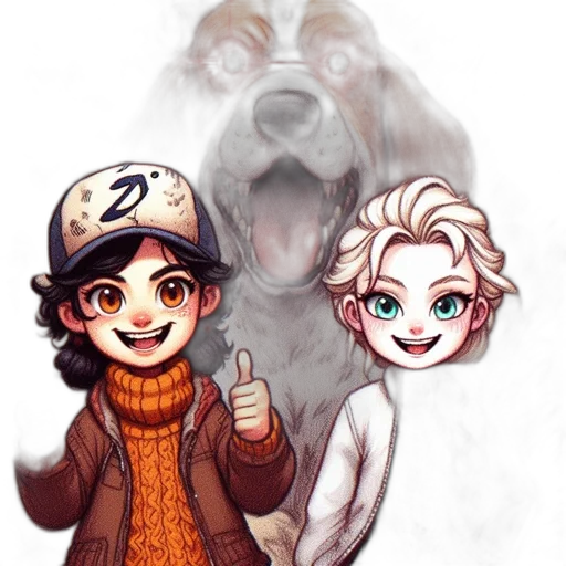 creature, mask, animal, concept art, comic book art, cartoon, fantasy art, snow transparent PNG cut-out