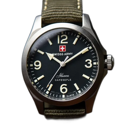 swiss, army, military, watch transparent PNG cut-out