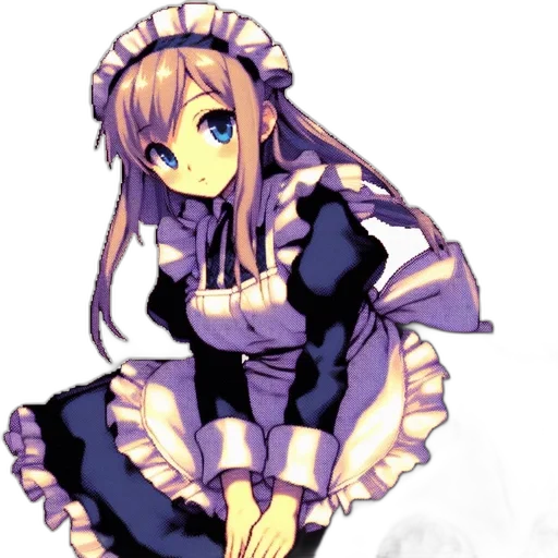 dress, robot, staff, crown, pixel art, anime, concept art, fantasy art transparent PNG cut-out