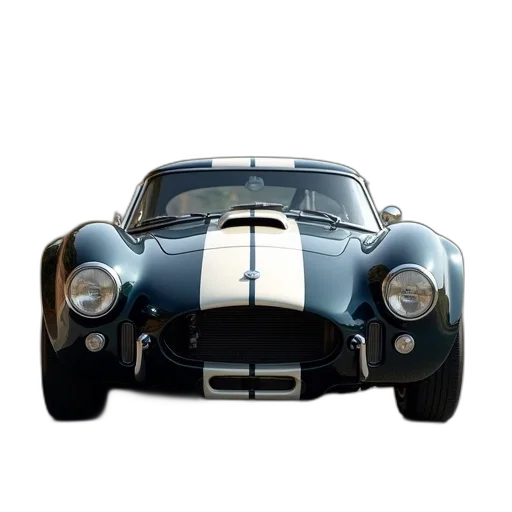 car, animal, 3d render, photorealistic, concept art, black, vintage, white transparent PNG cut-out
