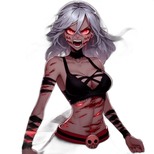 mask, creature, face, concept art, pixel art, fantasy art, comic book art, dark transparent PNG cut-out
