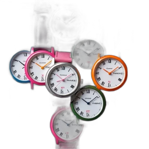 jewelry, pastel, neon, colorful, collection, wristwatches, various, colors transparent PNG cut-out