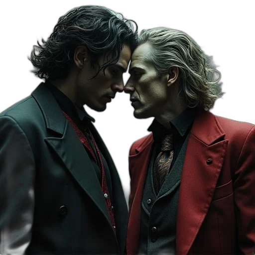 jacket, red, dark, jekyll, hyde transparent PNG cut-out