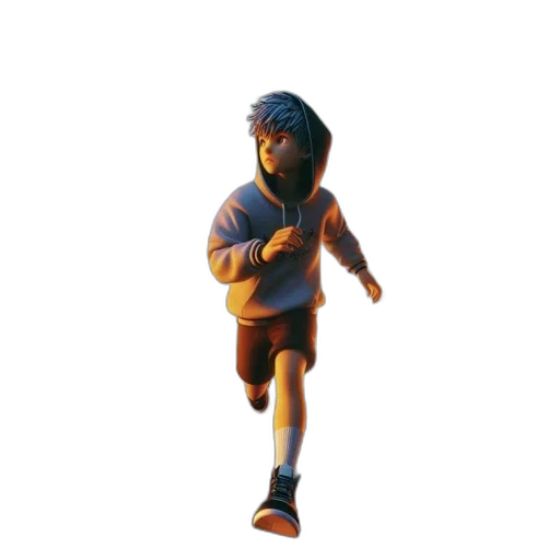creature, mask, weapon, jacket, 3d render, concept art, pixel art, photorealistic transparent PNG cut-out